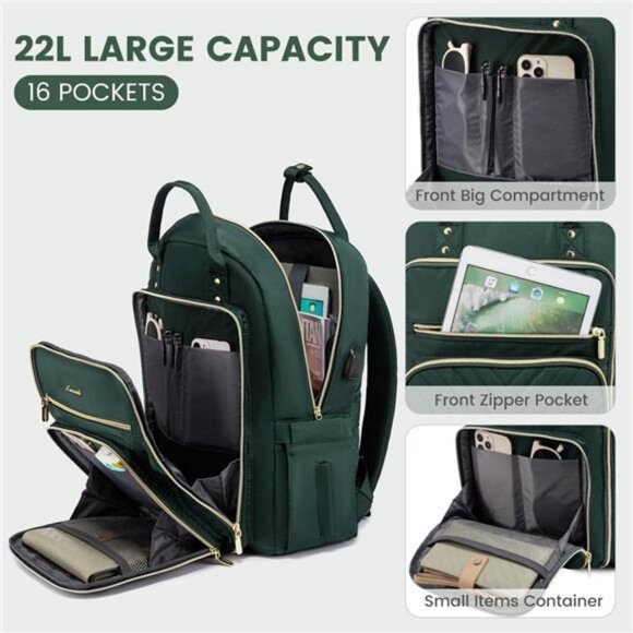 LOVEVOOK 15.6 Inch Laptop Backpack for Women,Fashion Work Travel main image 5